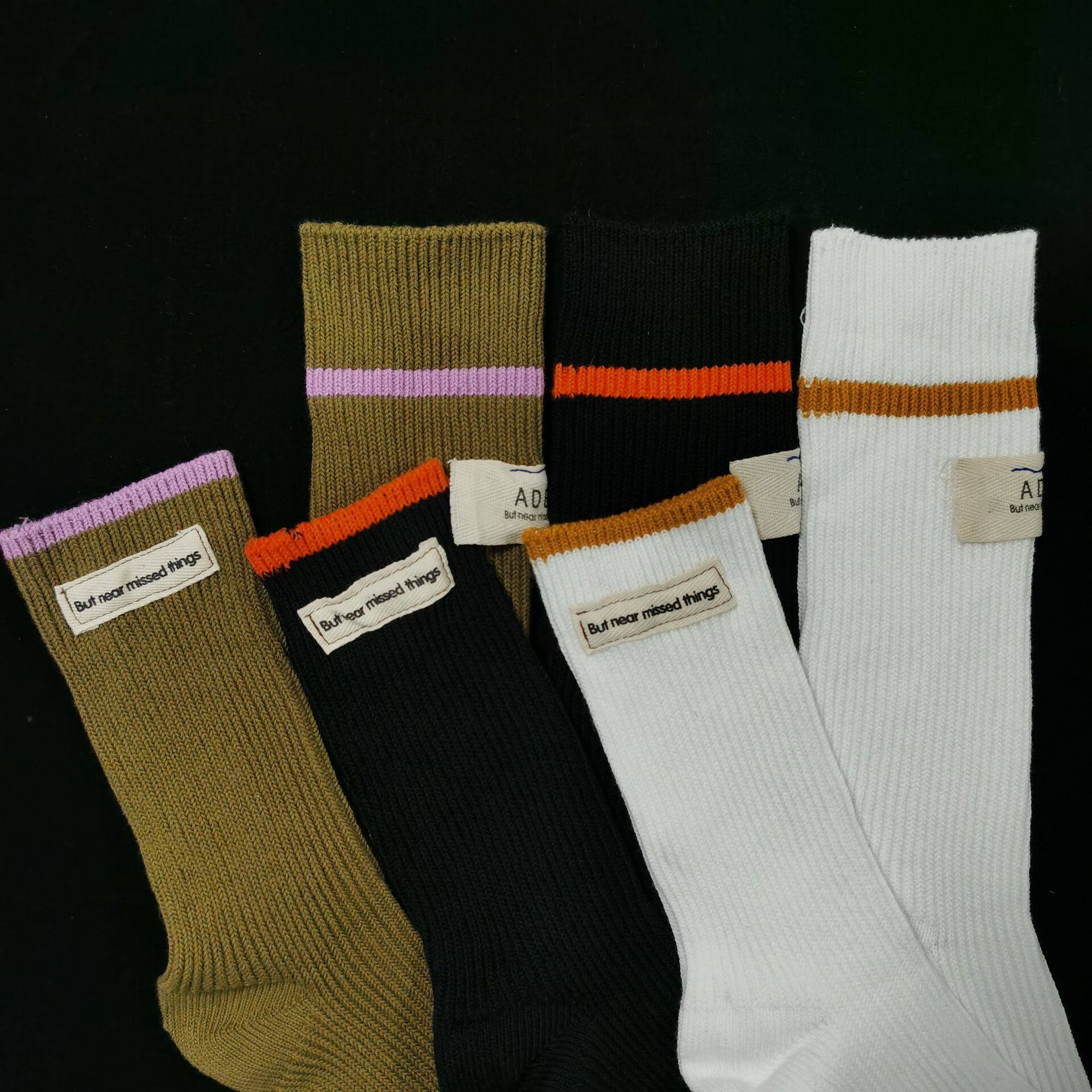 ader潮牌联名个性潮袜 高低不一中筒高筒袜棉嘻哈街头ins风韩流潮