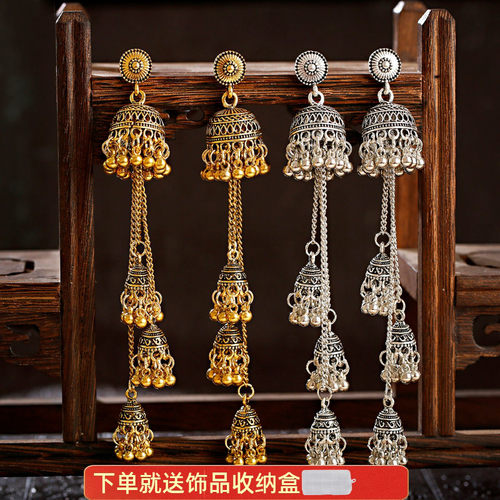 波西米亚民族风金属女耳环
