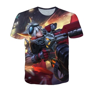 王者荣耀百里守约伴生皮绝影神枪衣服短袖T恤女中学生少年cos上衣