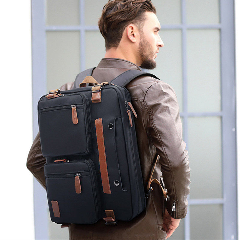 男士商务手提电脑包2025新款轻奢高级感双肩包大容量出差旅行背包