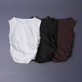 2026 新款 瑜伽服运动背心女螺纹无袖 上衣专业健身衣普拉提显瘦夏季