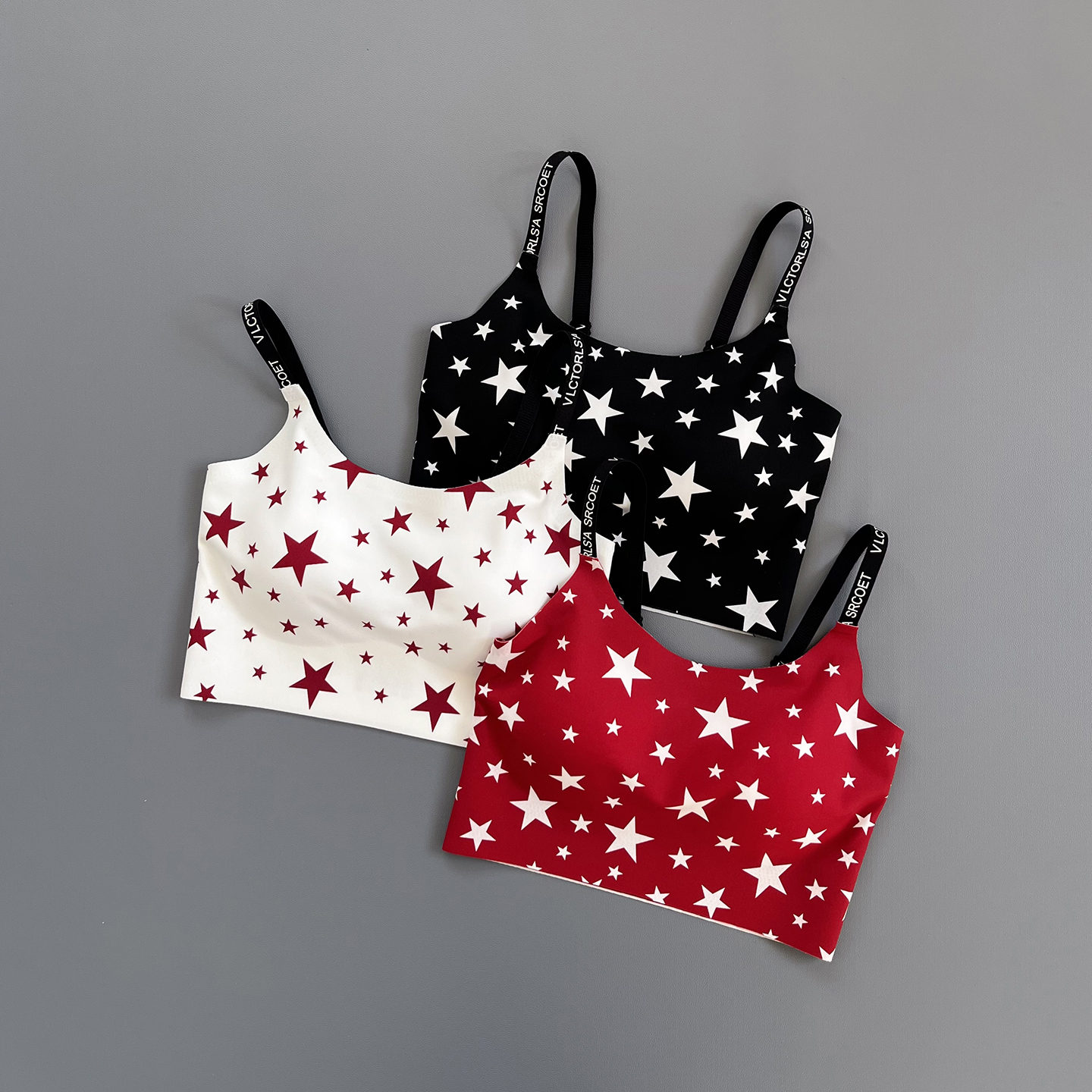 新款无痕裸感运动内衣女一体杯外穿果冻吊带背心瑜伽健身文胸秋