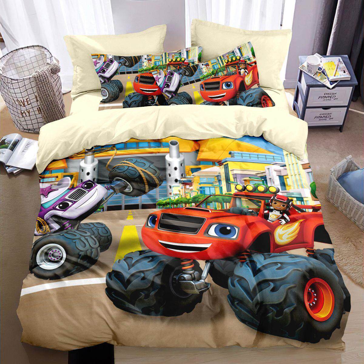 2024旋风战车纯棉被套卡通四件套儿童房宿舍家居卧室床上用品床单