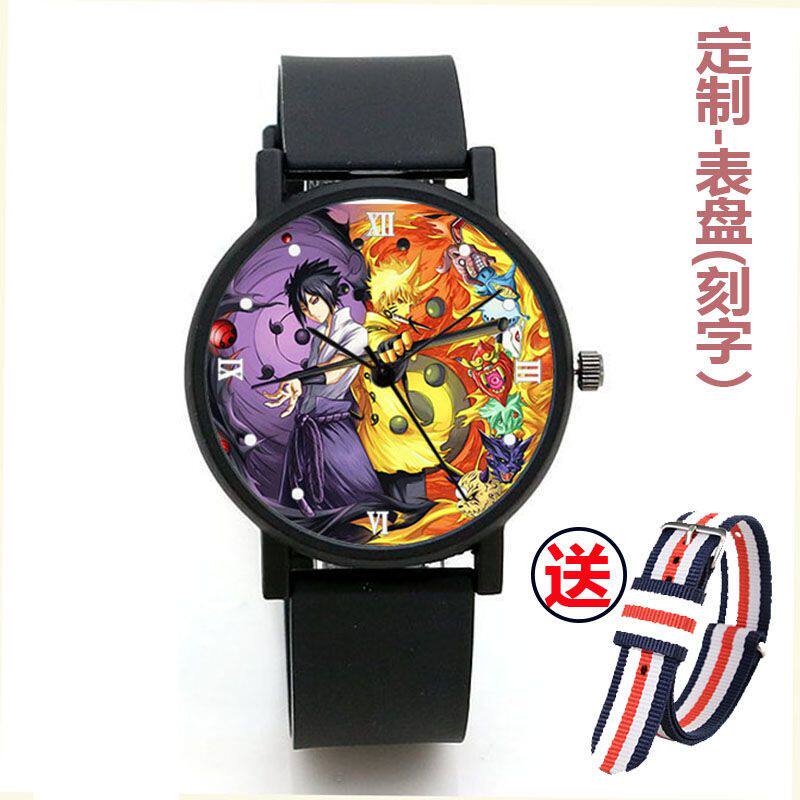 2024火影忍者手表写轮眼万花筒卡卡西佐助鸣人宇智波鼬学生电子石