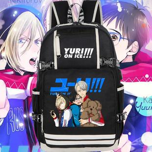 2024冰上的尤里书包维克托胜生勇利动漫周边二次元男女学生双肩包