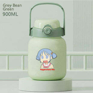2024nichijou长野原美动漫周边茶水分离便携吸管杯学生保温水杯大