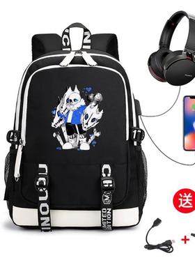 2024传说之下Undertale男女双肩背包旅行包学生电脑书包代发