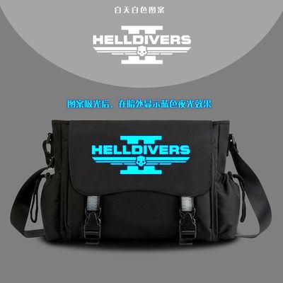 2024地狱潜兵2斜挎包地狱老司机steam射击联机游戏周边学生单肩背