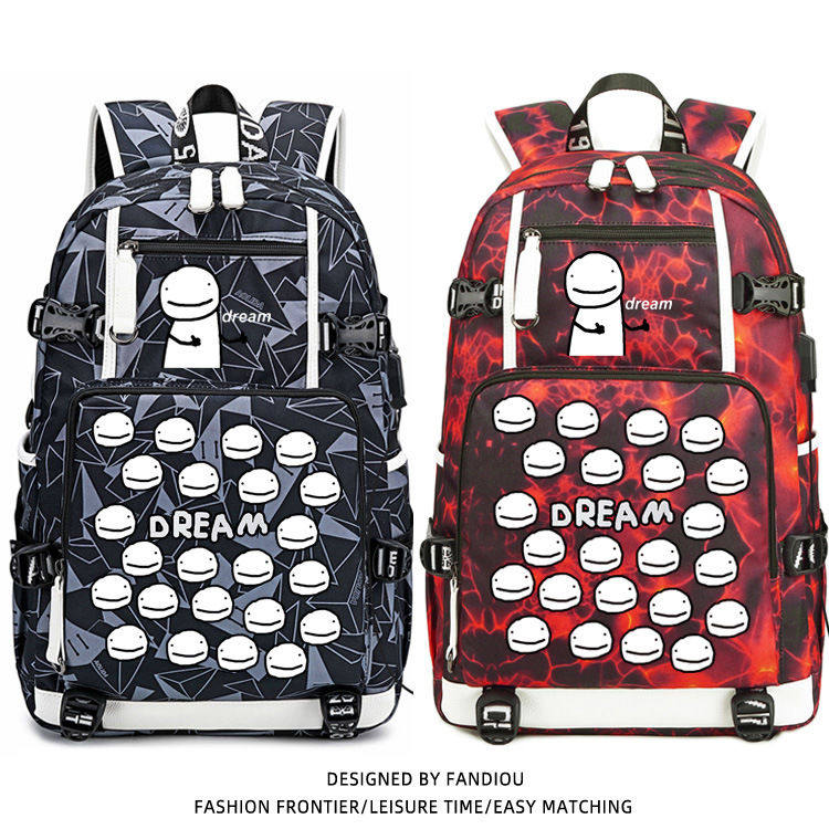 书包初中男女生高颜值大容量卡通双肩包防泼水耐脏背包我的世界tt