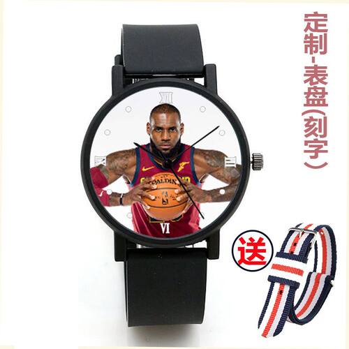 2024NBA篮球球星运动手表男詹姆斯时尚潮流学生ins电子石英表学生
