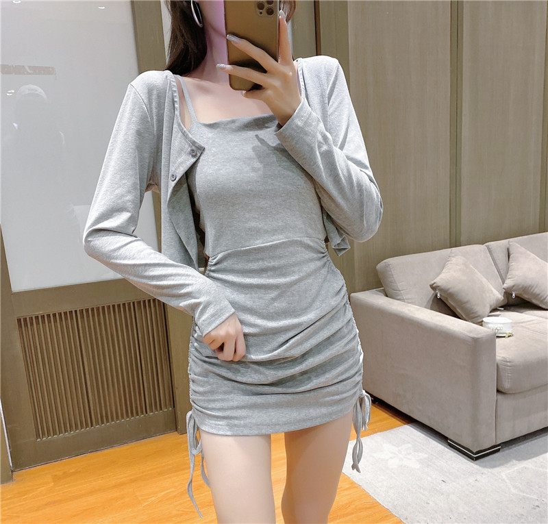 sauna health preservation Long sleeve shirt Little coat Scheming camisole Dress Two piece set summer Women's wear 202in the Play mode/Anime/Periphery/cos/Board games ,  Cosplay Apparel/Props/Service ,  Cosplay Women  category - from Buy2taobao.com to provide professional Taobao agent buy service