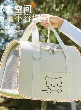 宠吉奥猫包宠物进客舱软包猫咪外出便携背包透气大容量猫咪单肩包