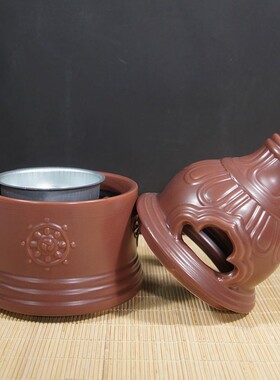 2026藏式电子檀香烟供炉插电施食煨桑火供禅意塔型定时断电陶瓷香