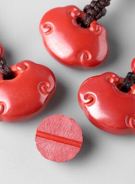 2026朱砂吊坠如意福锁吊坠手机挂件挂饰品帝王砂项坠项链钥匙扣