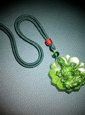 2026琉璃翡翠观音菩萨吊坠男绿色男女款随身专戴项链挂件饰品包邮