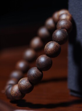 2026越南芽庄奇楠沉香手串沉水单圈手链绕指柔文玩民族风佛珠厂家