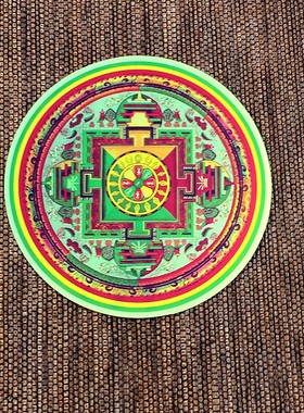 2026厂家供应 景区坛城宝瓶金箔贴纸 旅游工艺纪念品