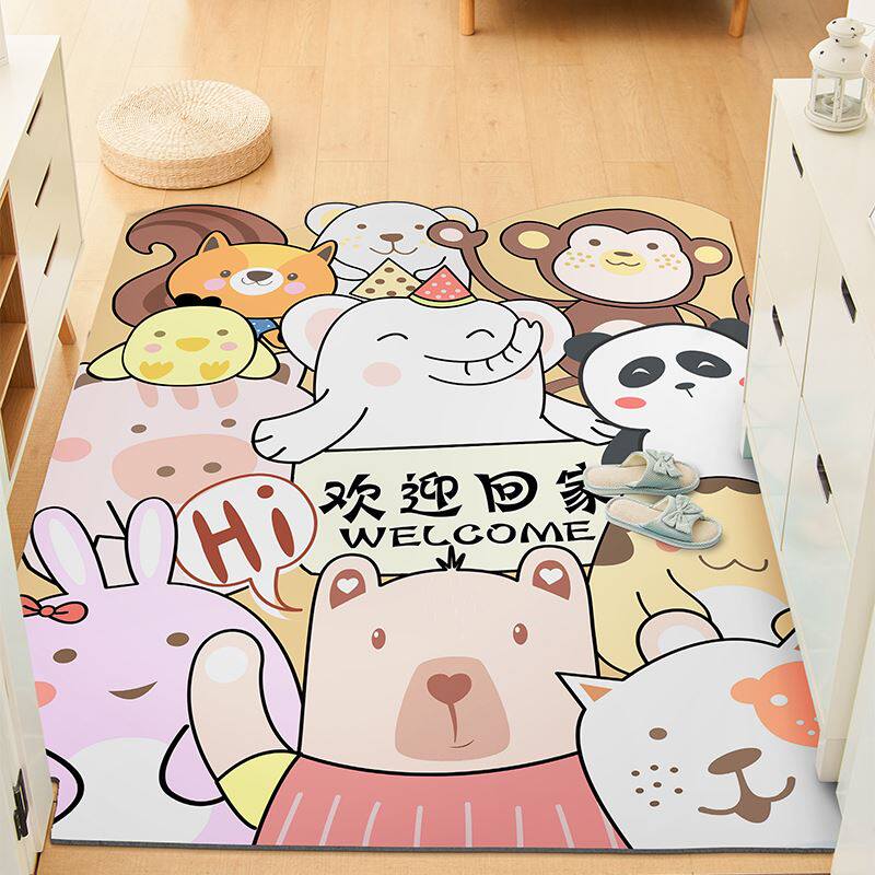 欢迎回家进门地垫新款2020门垫室内铺地面的垫子进户门地毯可擦洗