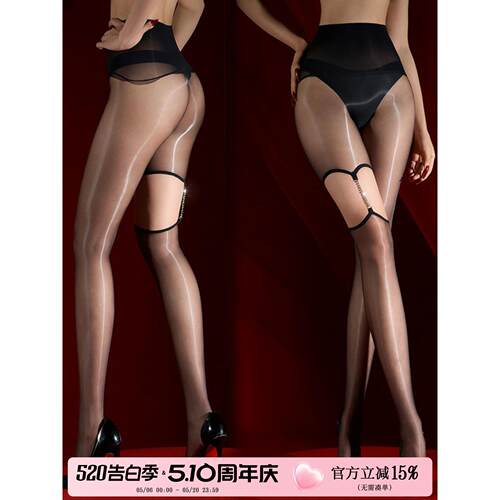 纯欲性感100D黑丝吊带连裤袜