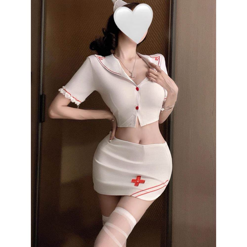 性感内衣纯欲辣妹禁欲系cos护士装角色扮演制服睡裙包臀短裙套装