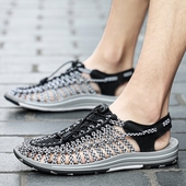 男款 老款 夏季 户外包头洞洞鞋 外穿沙滩鞋 防滑防臭透气凉鞋 罗马凉鞋