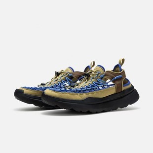 日本外贸爆款透气手工编织摇摇鞋户外高性能摇摇底男士厚底凉鞋男