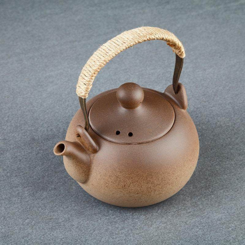 陶壶提梁壶电陶炉炭火煮水壶耐高温家用粗陶侧把壶煮茶壶明火单壶,餐饮具,茶壶,淘宝优惠券,粉丝福利购,淘宝优惠卷