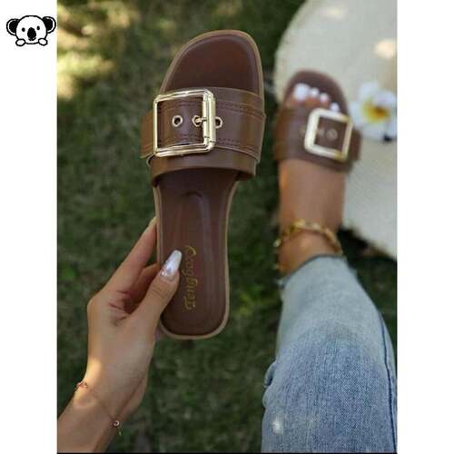 Q 31440 Flat fishmouth sandals 平底鱼嘴凉拖