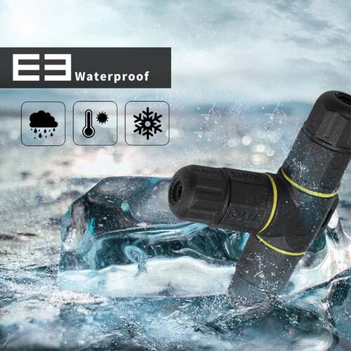 LED路灯连接器T型防水连接器尼龙转接头三通234芯线缆电源分接头
