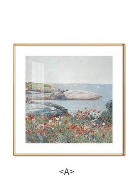 春夏与海  小众艺术装饰画小清新挂画卧室床头民宿走廊墙面壁画