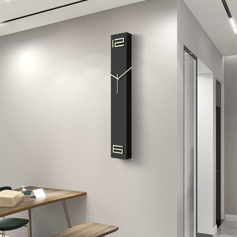 装饰拐角挂钟2023新款大气墙面创意转角钟表客厅电视背景时钟挂墙