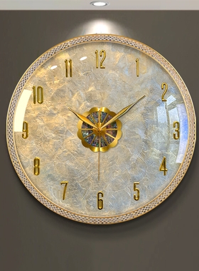 轻奢挂钟2025新款客厅装饰创意钟表现代简约大气高级挂墙石英时钟