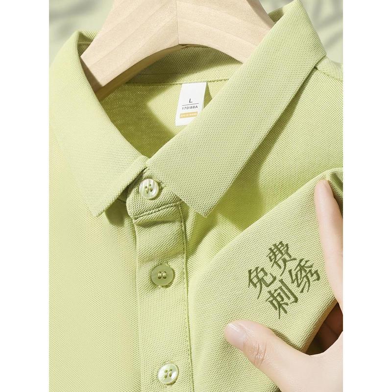 高端纯棉POLO衫定制工作服夏季企业展会文化衫翻领短袖T恤印logo图片