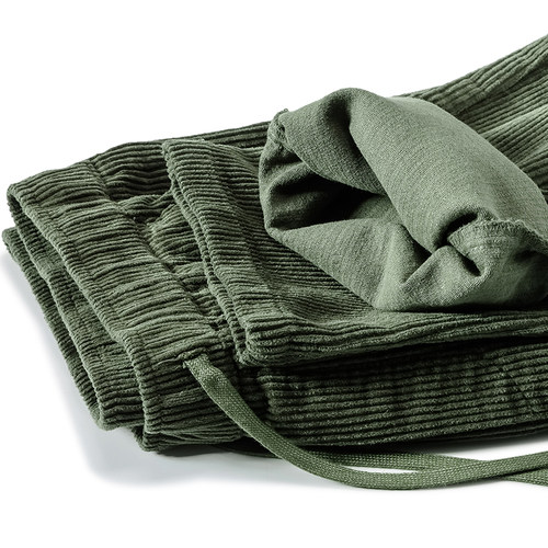 灯芯绒长裤宽松直筒纯色