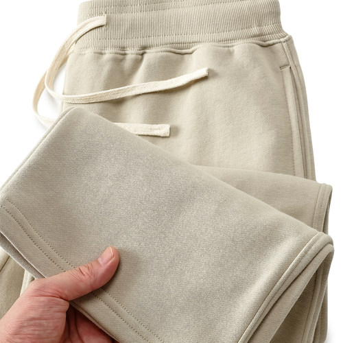 两种长度!长款短款宽松直筒卫裤男女春秋季360克重磅运动休闲裤子