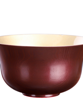 佛堂供碗合金斋碗古红色