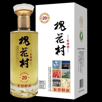 42度三角洲槐花酒槐花村私藏酒东营特产自饮聚会口粮酒整箱六瓶