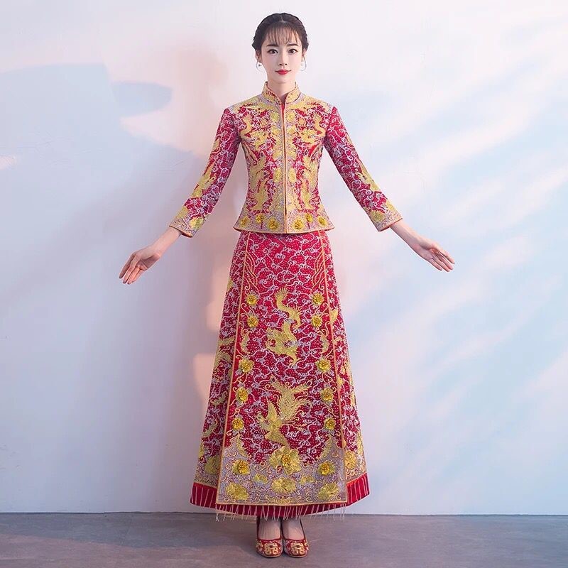 2020新款秀禾服新娘2019新款大五福龙凤褂中式礼服结婚秀和服敬酒|ruв категории Женская одежда, Cвадебные платья, свадебное платье - от Buy2taobao.com для оказания профессиональной услуги покупки агента Taobao