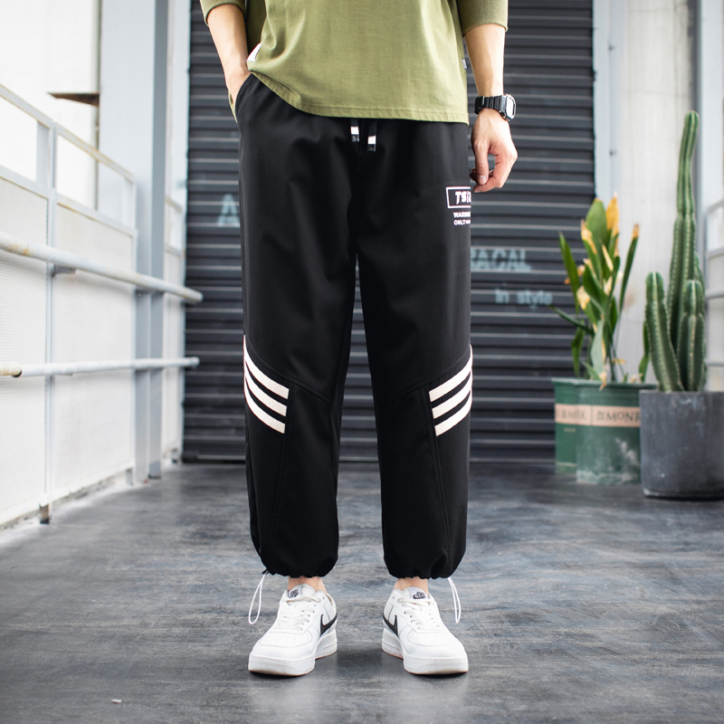 Casual pants men's middle and small youth Japanese spring and autumn leisure sports fashion brand men's trousers