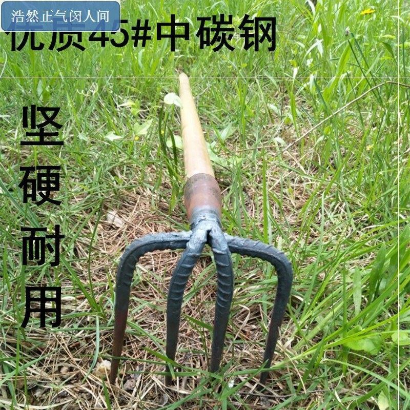 加厚小型园艺锄地钉耙农田大号工具农用小号农具耙子实用种菜挖笋