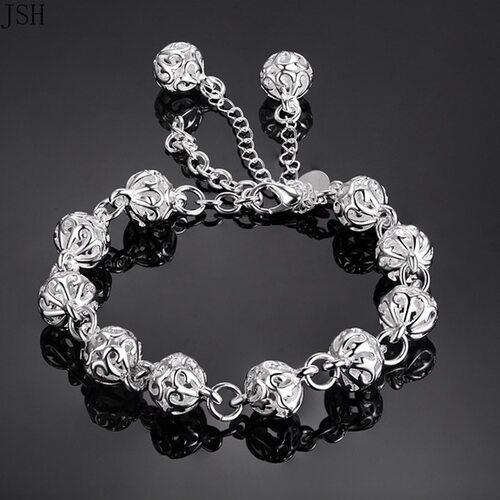 100% 925 Sterling silver Beautiful bracelets noble top