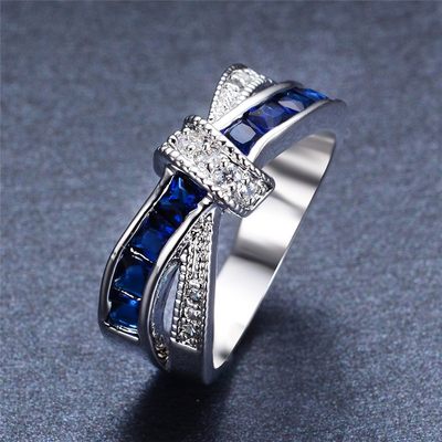 wholesale 925 Sstamped silver Ring Beautiful pretty fashion