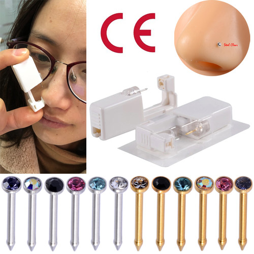 1 Unit Disposable Safe Sterile Piercing Unit For Gem Nose