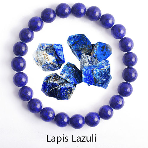 Natural Stone Bracelet 6 8 10mm Bead Lapis Lazuli Stone