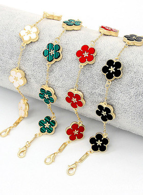 New Korean Sweet Five Leaves Flower Bracelets For Women