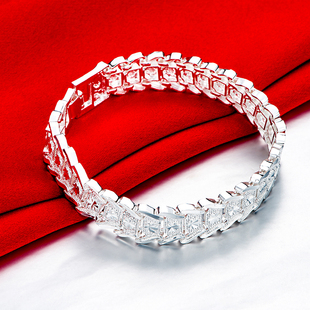 Hot new 925 sterling silver Bracelets for men classic noble
