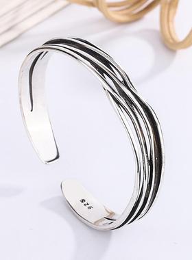 Creative Design Curved Branches Cuff Bangle for Men Women