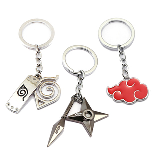 25 Style NARUTO Keychain Anime Key Chain Akatsuki hat Key