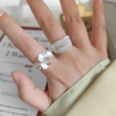 Sterling Silver Open Rings for Women Fashion Couple