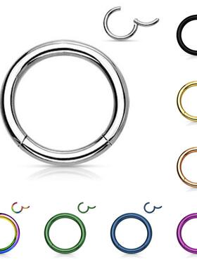 1Piece Surgical Steel Tornito Nose Clicker 16G18G Septum